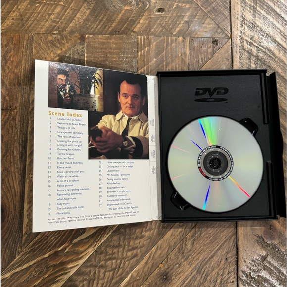 THE MAN WHO KNEW TOO LITTLE--DVD MOVIE- SNAP CASE- BILL MURRAY - Picture 3 of 3